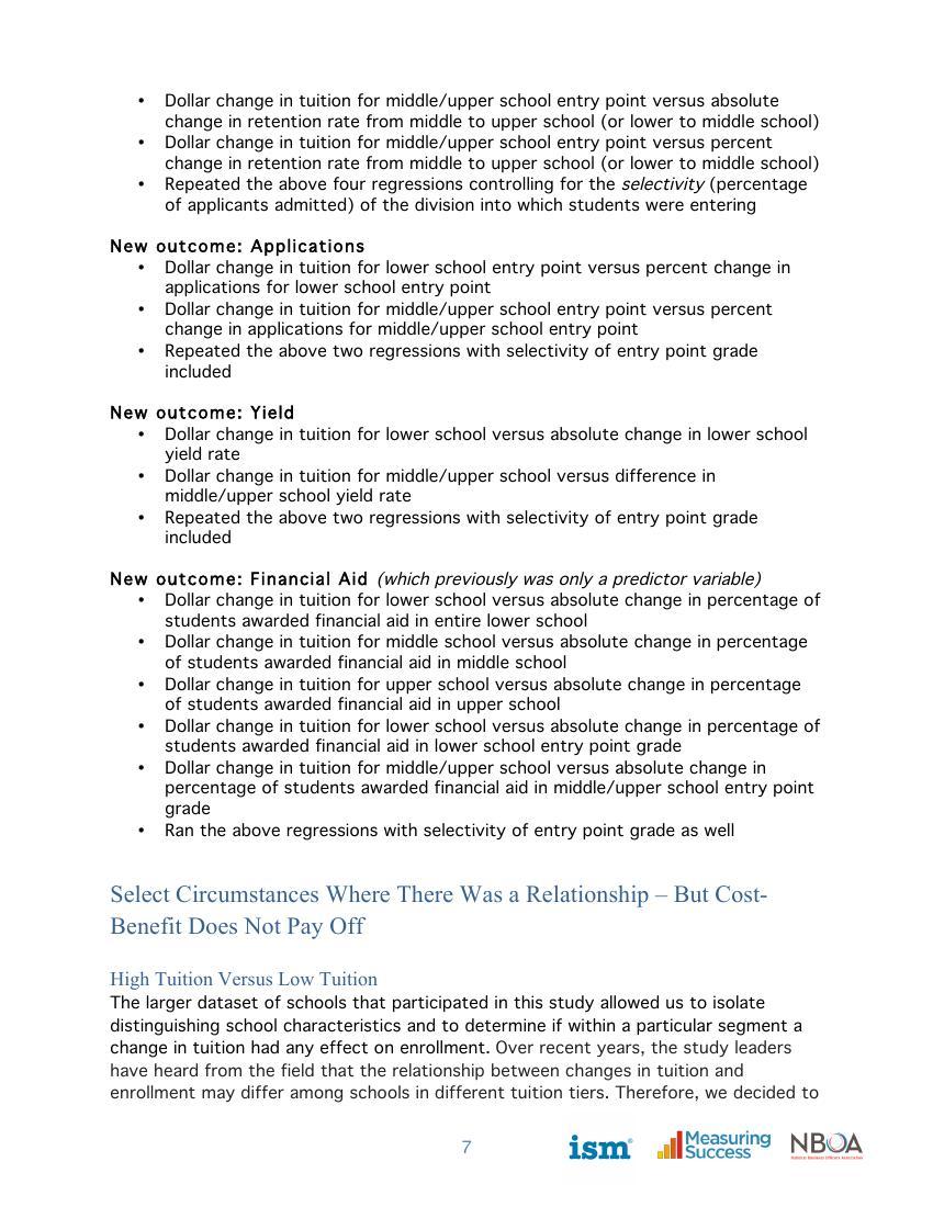 Effects Of Tuition Increases On Enrolment   ISM Whitepaper Feb 2017